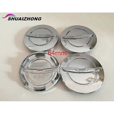 4 stk. 54mm 64mm Chrysler 300c Bilskilt Hjulcenter Navkapsler Badge Dæksler Bilstyl Tilbehør