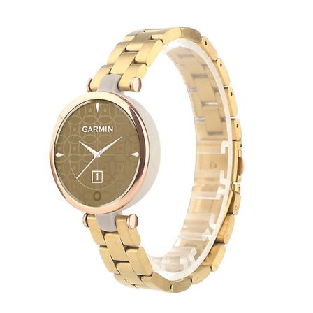 Justerbart Rose Gold Metal Watch Band Armband För Garmin Lily gold