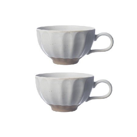 ERNST Tekopp stengods 2-pack Kök & matlagning Vit d11,8 h6,8