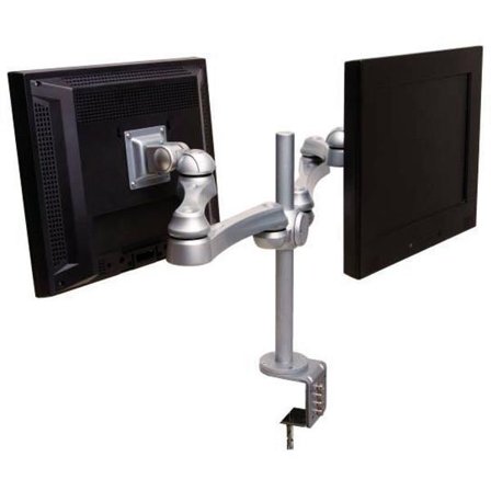 ROLINE Dual Monitor Arm, Desk Clamp,