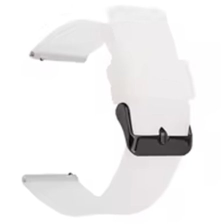 Garmin Venu 3S / Venu 2S / Mi Watch Strap Replacement 18 mm sportigt silikonarmband med svart spänne - Genomskinlig