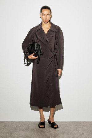 COS Utility Trench-Style Midi Dress in Brown - Women