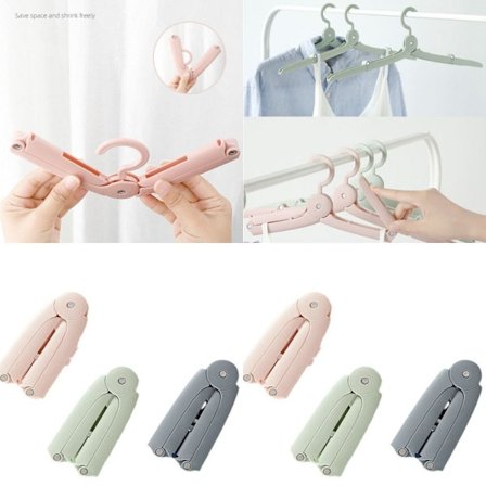 6 STK Foldetøj Bøjler Knagerække Tørrestativ