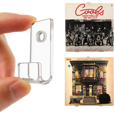 30 stk. Akryl Vinyl Pladehylder, Klar Akryl Album Holder, Transparent Flydende Hylder, Væghængte Hylder og Vis Dine Yndlings LP'er