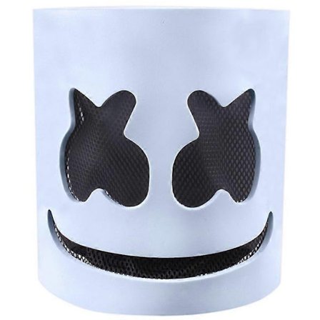Halloween DJ Marshmello Maske Hjelm Kostyme for Fest - WELLNGS