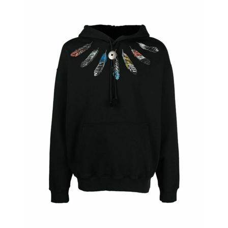 Marcelo Burlon Sweatshirts Hoodies Sort, Herre, Størrelse: XL