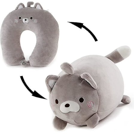 Barnrese kudde 2 i 1 konvertibel barn nackkudde för flygplansresor