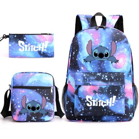 Lilo Stitch Reppusetti Koululaukku Sininen - blue