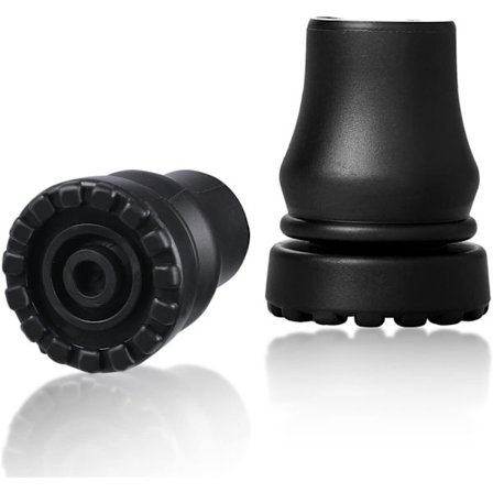 2 stk. Gummiknotter for Gåstav 3/4 Tommer Heavy Duty Stokk Knotter Gå