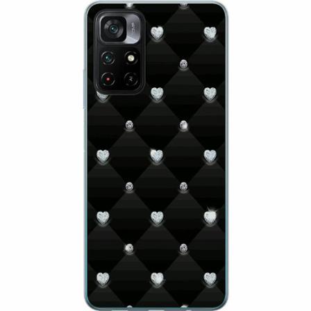 Xiaomi Poco M4 Pro 5g Genomskinligt Skal Bling Heart