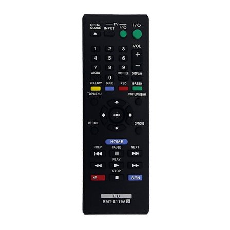-B119A Kaukosäädin Blu-Ray Disc DVD-soittimelle -BX59 -S390 -S590 -BX110 -S1100 -S3100