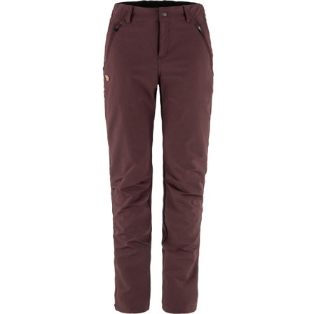 Fjällräven Women's Abisko Trail Stretch Trousers in Port | Size: 38/Regular, Elastic