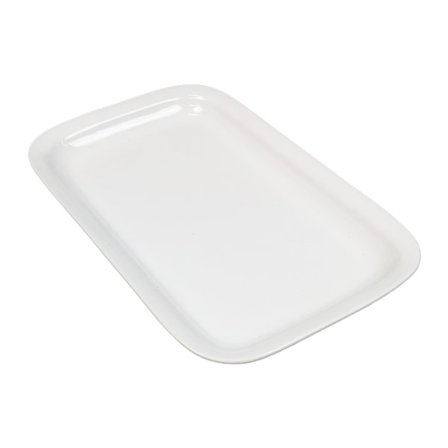 Suorakulmainen syvä posliinilautanen/lautanen - pyöreä - 4 kpl pakkaus