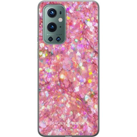 Yhteensopiva Puhelinkuori OnePlus OnePlus 9 Pro Cactus and Friends – PinkGlitter