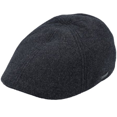 Stetson - Nero flatcap Cappellino - Texas Wool/Cashmere Flat Cap @ Hatstore