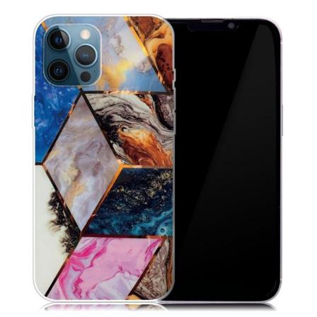 Marble design iPhone 13 Pro Max cover - Levende Marmor Diamant Multicolor