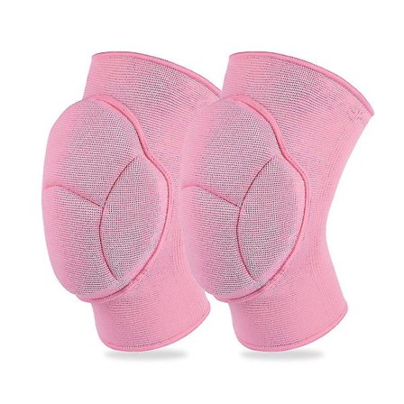 Knäskydd, Sport Knäskydd med halkfri design Andningsbart material, Anti-inflammation och cirkulation, Knäskydd för män och kvinnor (Rosa-S Kod)