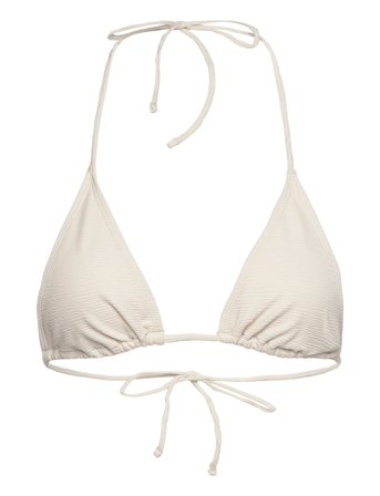 Weekday Structured Strappy Triangle Bikini Top - White - M
