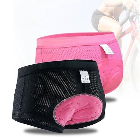 Dame Cykelundertøj Sportsmønster Shorts Tætsiddende Cykling Sh Lilla 2XL Purple_xx