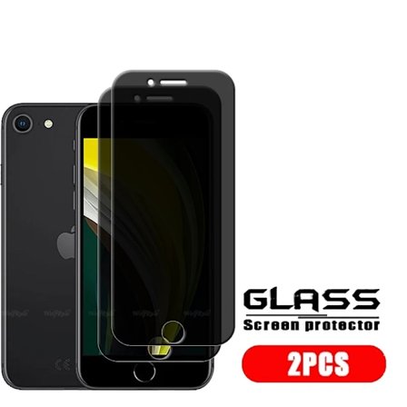4-pack skärmskydd i härdat glas för iPhone SE 2022 / iPhone SE 2022 2020 7 8, 9H, anti-spion