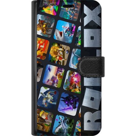 Kompatibel Tegnebogsetui til OnePlus Nord 2T Roblox farverigt kollage med populære figurer og spiluniverser samlet i et livligt, legende og energisk