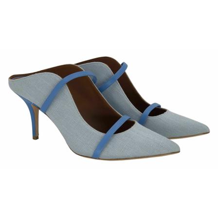 Malone Souliers, Maureen pumps in canvas Blauw, Dames, Maat:40 EU