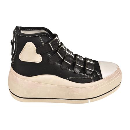 R13, High Top Sneakers Zwart, Dames, Maat:36 EU