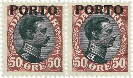 Danmark 1921 - Portomærke AFA 7 - Par - Postfrisk