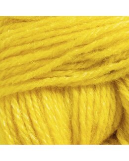 Garn Svensk uld 3-trådet Raggsok 100 g Gul - Järbo