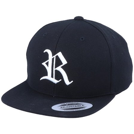 Kiddo Cap - Kids R Letter 3D Black Snapback Snapback Black Cap - @ Hatstore