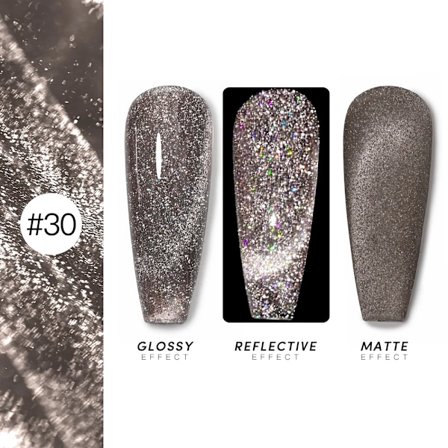 AS 15ml Magnetisk Katt Gel Nagellack Cat Eye Glitter Effekt Semi Permanent 36 Färger Soak Off UV Gel Lack Manikyr Nagelkonst