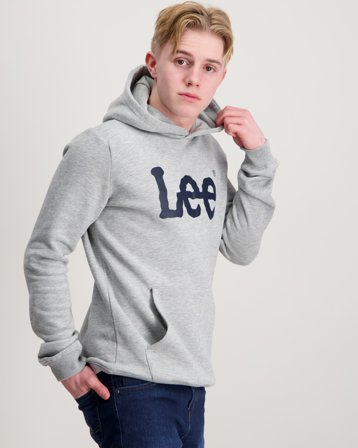Lee Wobbly Graphic BB OTH Hoodie Grå Huvtröjor/Hoodies Kille - Kids Brand Store