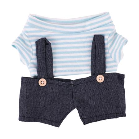 1 set Kläder för 30 cm fyllda dockor LaLafanfan Cafe Anka Hund Plyschleksak Tecknad Hoodie Overall Accessoarer Barn Flickor Present fit 30cm duck 35