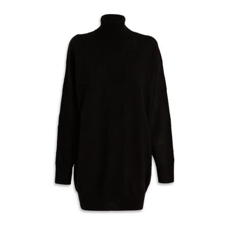 Moschino, Knitted Dresses Czarny, Kobieta, Rozmiar: XS