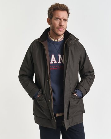 GANT Herren Double Decker Jacke (XXL) Grün
