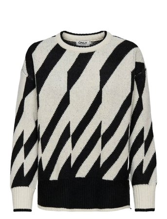 Onljude Ls O-Neck Jq Knt Black ONLY