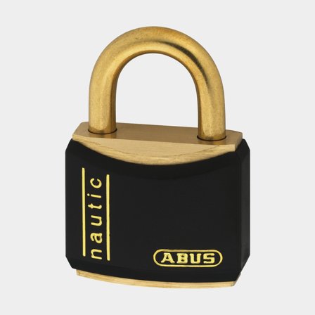 Padlock ABUS T84MB/30, with brass shackle, Ø5 mm, black