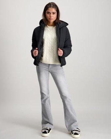 Kids ONLY KOGMALIA SHORT PUFFER JACKET OT OTW Noir Vestes Fille - Kids Brand Store