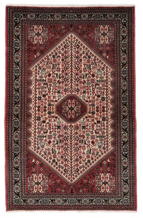 Orientalisk Abadeh Matta 100X155 Svart/Mörkröd Ull, Persien