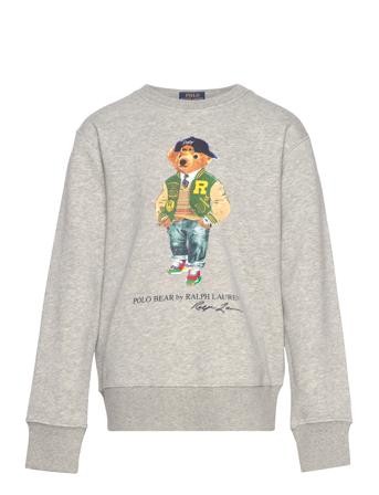 Polo Bear Fleece Sweatshirt Tops Sweat-shirts & Hoodies Sweat-shirts Grey Ralph Lauren Kids