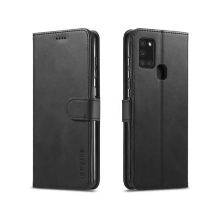 Samsung Galaxy A21s - LC.IMEEKE Plånboksfodral - Svart Black Svart