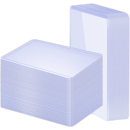 100-pakning 3"x4" Hard Plastic Card Sleeves Top Loaders for Cards,