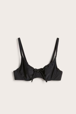 Kappahl | Bikini-bh med knytdetalj | Svart