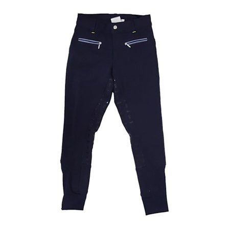Lancelot Barn/Barn Full Silicone Breeches 7-8 År Marinblå/Gul