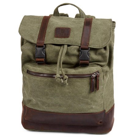 Sam Green & Brown Backpack for Men - Backpacks