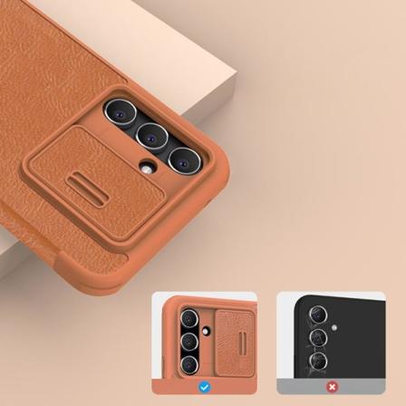 Nillkin Galaxy A54 5G Plånboksfodral Qin Läder Pro - Svart