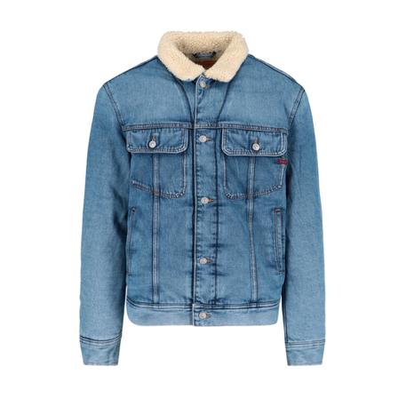 Diesel, Denim Jackets Niebieski, Mężczyzna, Rozmiar: L