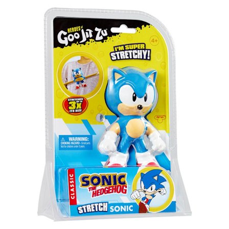 Stretchy Hero Sonic Figurer, 6-pakning, Goo Jit Zu[HK]