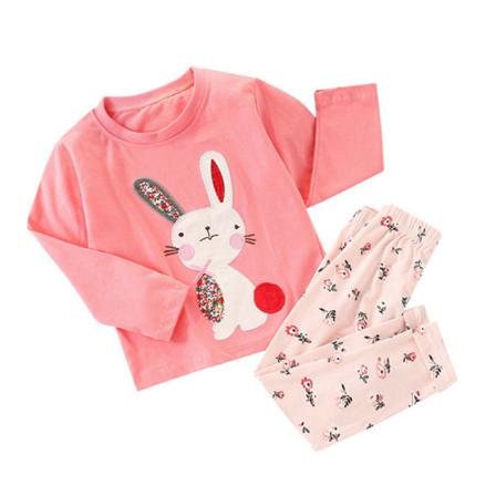 Toddler Långärmade Byxor Sets Crew Neck Toppar Skjortor + Byxor