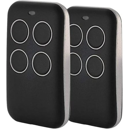 Universaali 433 MHz 2-paketti kaukosäädin porteille, garageavoimille ja ulkovalaistukselle - Laajennettu kantama, laaja yhteensopivuus, helppo 